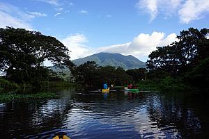 Following along behind our guide and another couple that we met on the island.