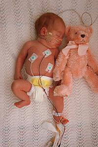 June 15:  third photo with teddy bear.