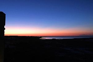 Sunrise from our balcony