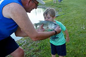 Kissing the fish