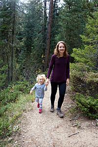 Capri and Kelly hiking!